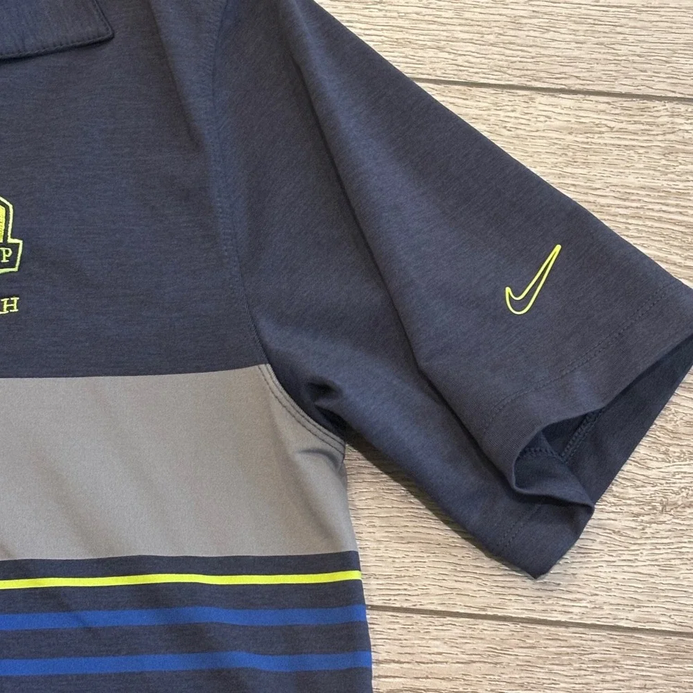 Nike Golf Polo Mens Small Blue Ryder Cup 2012 Medinah Dri-FIT Preppy Athletic - Picture 4 of 8
